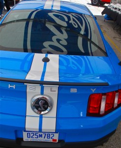 2011 Shelby GT500 top view 2011 Shelby GT500