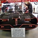 George Barris and me, Jason, in the original Batmobile